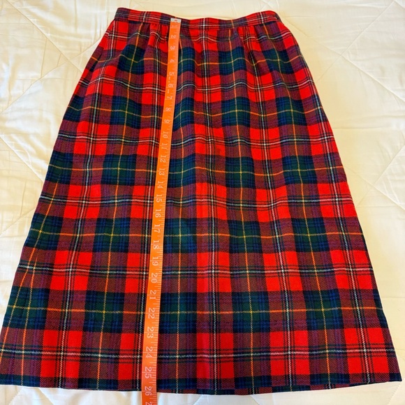 Pendleton skirt size XS authentic Boyd tartan wool skirt. Ralph Lauren Christmas - Picture 10 of 11